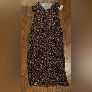 No Boundaries Leopard Print Maxi Dress